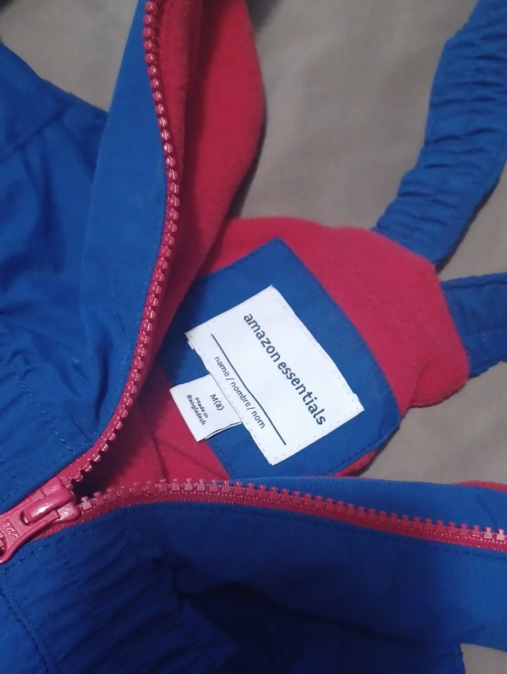 Blue Kids Snow Pant with Red Trim